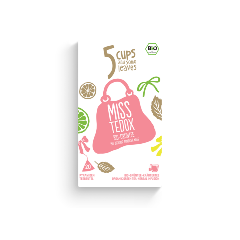 5 CUPS Miss Tedox Bio Pyramidenbeutel