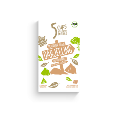 5 CUPS Mountain Breeze Darjeeling Bio Pyramidenbeutel 