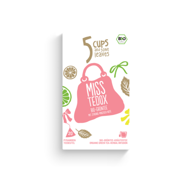 5 CUPS Miss Tedox Bio Pyramidenbeutel