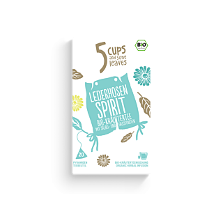 5 CUPS Lederhosen Spirit Bio Pyramidenbeutel